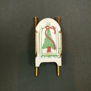 Vintage Metal Sled Classic Americana Christmas Tree Sled rustic